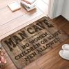 Door Mat Funny Outdoor Man Cave Rules Rug Fall Porch Mat Bedroom Stuff (Size : 40X60CM) view 1