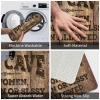 Door Mat Funny Outdoor Man Cave Rules Rug Fall Porch Mat Bedroom Stuff (Size : 40X60CM) view 4