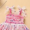 Baby Girls Sequin Polka Dot Tutu Dress Summer Sleeveless Princess Birthday Party Dresses Toddler Little Girl First Communion Pageant Flower Bow Sundress Clothes Hot Pink - Sequin Dot 12-18 Months view 3