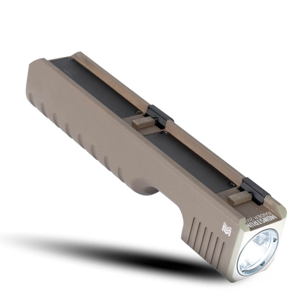 Monstrum Raider X2 2000 Lumens Tactical Flashlight | Picatinny/M-LOK Compatible | Flat Dark Earth