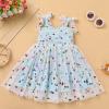 Baby Girls Sequin Polka Dot Tutu Dress Summer Sleeveless Backless Princess Birthday Party Dresses Toddler Little Girl First Communion Pageant Flower Bow Sundress Clothes Blue - Sequin Dot 2-3 Years view 2