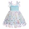 Baby Girls Sequin Polka Dot Tutu Dress Summer Sleeveless Backless Princess Birthday Party Dresses Toddler Little Girl First Communion Pageant Flower Bow Sundress Clothes Blue - Sequin Dot 2-3 Years view 4