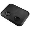 X AUTOHAUX 17.32 Inch x 12.4 Inch Marine Deck Access Inspection Hatch Plate Lid Cover for Boat Black view 1