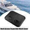 X AUTOHAUX 17.32 Inch x 12.4 Inch Marine Deck Access Inspection Hatch Plate Lid Cover for Boat Black view 2