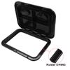 X AUTOHAUX 17.32 Inch x 12.4 Inch Marine Deck Access Inspection Hatch Plate Lid Cover for Boat Black view 3