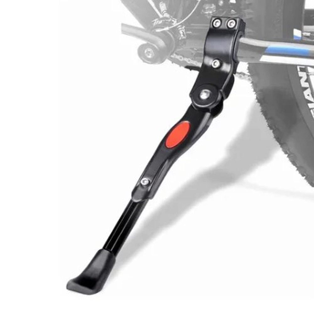 HERCHR Bike Kickstand, 38cm/15in Aluminium Alloy Anti-Slip Bike Side Support Stand Parking Rack for Road Mountain Bike
