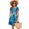 Sherosa Summer Dress for Women 2025 Vacation Sun Dresses Women Summer Casual Tie Dye(S,Royal Blue Tie Dye) view 4