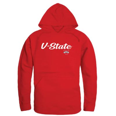 W Republic Valdosta State University Blazers Script Hoodie Sweatshirts - Red, Medium