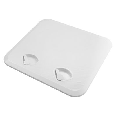 X AUTOHAUX 20.08 Inch x 18.11 Inch Marine Deck Access Inspection Hatch Plate Lid Cover for Boat White