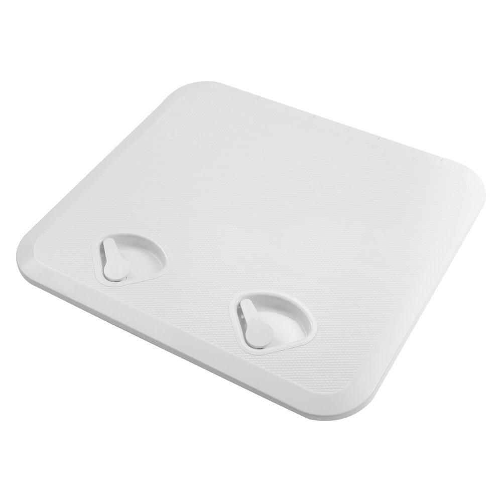 X AUTOHAUX 20.08 Inch x 18.11 Inch Marine Deck Access Inspection Hatch Plate Lid Cover for Boat White