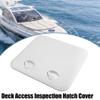 X AUTOHAUX 20.08 Inch x 18.11 Inch Marine Deck Access Inspection Hatch Plate Lid Cover for Boat White view 2