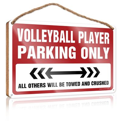 CakJuice Funny Plaques for Men Volleyball Player Parking Only Wooden Sign Chill Wood Sign Funny Kitchen Decor (Size : 20X30CM)