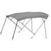 Oceansouth 4 Bow Bimini - 8ft Deluxe (Dark Gray, Mounting Width 90"-96") Bows Frame Sun Shade Boat Waterproof Cover Boot Storage Strap Large Bow Big Fishing Pole Covers Beach view 1