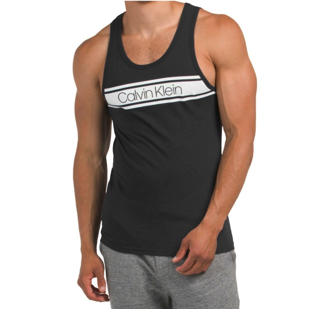 Calvin Klein Men's Vibration Tank Black/White