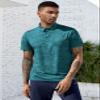 Derminpro Men's Lightweight Camouflage Polo Shirts Dry Fit Collared Golf Shirts Deep Teal Camo XX-Large view 2