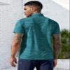 Derminpro Men's Lightweight Camouflage Polo Shirts Dry Fit Collared Golf Shirts Deep Teal Camo XX-Large view 3