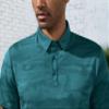 Derminpro Men's Lightweight Camouflage Polo Shirts Dry Fit Collared Golf Shirts Deep Teal Camo XX-Large view 4