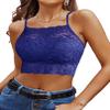 Avidlove Lace Bralette for Women Camisoles Racerback Double-Layered Crop Top (Sky Blue,XL) view 1