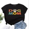 BOPOCO Women's T-Shirt Letter Graphic Tee (Color : Black, Size : X-Large) view 1