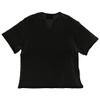 Maiyifu-GJ Men's Solid Color Hollow V-Neck Thin T-Shirt Breathable Knitted Short Sleeve Casual Loose Half-Sleeve Sweater Tee (Black,US SIZE S Asia M) view 1