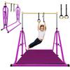 Peakpath Foldable Gymnastics Bar for Kids, Adjustable Height 3-5ft, 330lbs Weight Capacity, Professional Junior Training Equipment for Home, Ideal for Girls & Boys Birthday Gift view 1