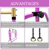 Peakpath Foldable Gymnastics Bar for Kids, Adjustable Height 3-5ft, 330lbs Weight Capacity, Professional Junior Training Equipment for Home, Ideal for Girls & Boys Birthday Gift view 2