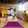 Peakpath Foldable Gymnastics Bar for Kids, Adjustable Height 3-5ft, 330lbs Weight Capacity, Professional Junior Training Equipment for Home, Ideal for Girls & Boys Birthday Gift view 4