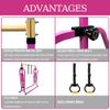 Peakpath Foldable Gymnastics Bar for Kids, Adjustable Height 3-5ft, 330lbs Weight Capacity, Professional Junior Training Equipment for Home, Ideal for Girls & Boys Birthday Gift view 2