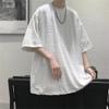 Maiyifu-GJ Men's Heavyweight Lightweight Short Sleeves Super Soft Fabric T-Shirt Casual Loose Plus Size Tee (White,US SIZE M Asia L) view 2