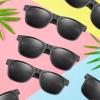 Morcheiong 12 Pack Party Sunglasses in Bulk for Birthday Summer Party Goody Bag Fillers Favors (Black) view 2