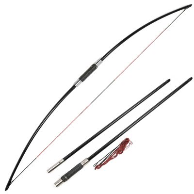 Traditional Long Bow 25-120 Lbs Takedown Recurve Bow English Longbow for Right Hand and Left Hand for Archery Target Hunting (85 Lbs)