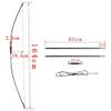 Traditional Long Bow 25-120 Lbs Takedown Recurve Bow English Longbow for Right Hand and Left Hand for Archery Target Hunting (85 Lbs) view 2