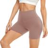 5 Biker Shorts for Women - High Waist Tummy Control Stretch Spandex Workout Yoga Running Gym Underwear, Complexion, One Size view 1
