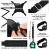 Wettarn 8 Set Volleyball Training Equipment Aid Solo Volleyball Trainer Gift Kit to Practice Serve Include Elastic Resistance Belt Set Spike Trainer Hand Straps Arm Sleeves Knee Pads Backpack Headband view 2