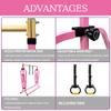 Peakpath Foldable Gymnastics Bar for Kids, Adjustable Height 3-5ft, 330lbs Weight Capacity, Professional Junior Training Equipment for Home, Ideal for Girls & Boys Birthday Gift view 2