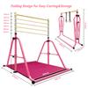 Peakpath Foldable Gymnastics Bar for Kids, Adjustable Height 3-5ft, 330lbs Weight Capacity, Professional Junior Training Equipment for Home, Ideal for Girls & Boys Birthday Gift view 3