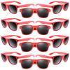 Morcheiong 12 Pack Party Sunglasses in Bulk for Birthday Summer Party Goody Bag Fillers Favors (Red) view 1