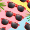 Morcheiong 12 Pack Party Sunglasses in Bulk for Birthday Summer Party Goody Bag Fillers Favors (Red) view 2