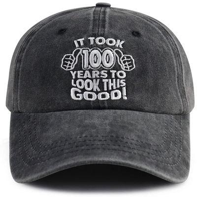 100th Birthday Decorations Baseball Cap for Women Men, Vintage 1924 Old Lives Matter Hat, Adjust 100 Year Party Supplies, Funny Retirement 100 Birthday Gifts for Dad Mom Grandpa Grandma Senior Citizen