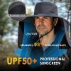 DOCVIT Fishing Hat for Men&Women,Outdoor UV Waterproof Wide Brim Bucket Hat,UPF50+ Sun Hat with Neck Flap Black view 2
