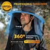 DOCVIT Fishing Hat for Men&Women,Outdoor UV Waterproof Wide Brim Bucket Hat,UPF50+ Sun Hat with Neck Flap Black view 3