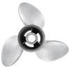 TUNORD OEM Grade 3-Blades Stainless Steel Propeller for Boat Outboard Engines (for Mercury 40-140HP with 4-1/4" Gearcase, 13 1/4" Diameter x 17" Pitch RH) view 2