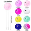 GUIFIER 2 Pack 8 CM Roller Skate Pom Poms with Jingle Bells for Women Girls Princess, Fluffy Tie-on Roller Skate Pom Poms, Fuzzy Pom Pom for Quad Roller Skate Accessories for Kids Adult (Mint Green) view 3