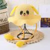 Child Rabbit Hat Ear Moving Jumping Hat Funny Bunny Hat Cap for Baby Girls Sun Straw Hat with Wide Brim (E, One Size) view 2
