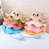 Child Rabbit Hat Ear Moving Jumping Hat Funny Bunny Hat Cap for Baby Girls Sun Straw Hat with Wide Brim (E, One Size) view 3