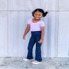 Stelle Girls Flare Leggings with Pockets High Waisted Bootcut Yoga Pants view 3