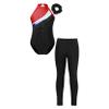 Jizyo Kids Girls Sparkle Dance Clothes Suit Sleeveless Gymnastic Leotard with Leggings Sports Outfit Tracksuit Red&Black C 14 Years view 1