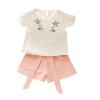Moonker Toddler Kids Baby Girl Summer Outfit Clothes Embroidery T-Shirt Tops Shorts Pants Set 0-5 Years view 1