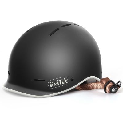 OutdoorMaster Bike Helmet for Adults,Adjustable Cycling Helmet for Men & Women - Safety Certified for Bicycle Skateboard Road Bike Skating Roller Commuting Helmet - Meteorite Black,S