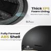OutdoorMaster Bike Helmet for Adults,Adjustable Cycling Helmet for Men & Women - Safety Certified for Bicycle Skateboard Road Bike Skating Roller Commuting Helmet - Meteorite Black,S view 2